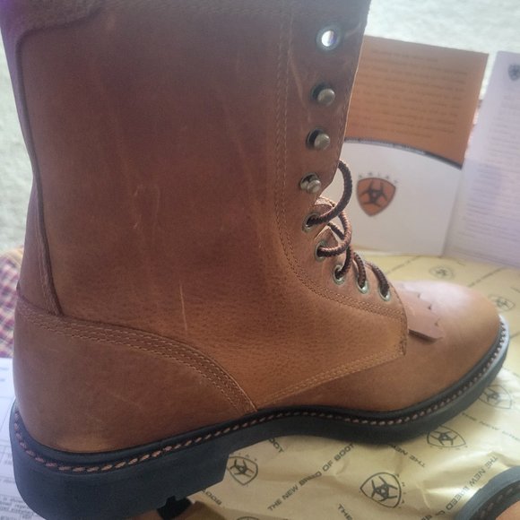 Ariat Cascade Lace Up Leather Boots - Picture 1 of 5